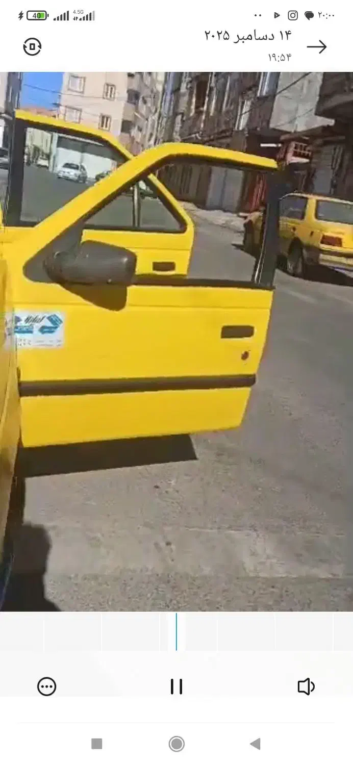 ۸۸پژو تکسوز تاکسی بین شهری|خودرو سواری و وانت|میانه, |دیوار