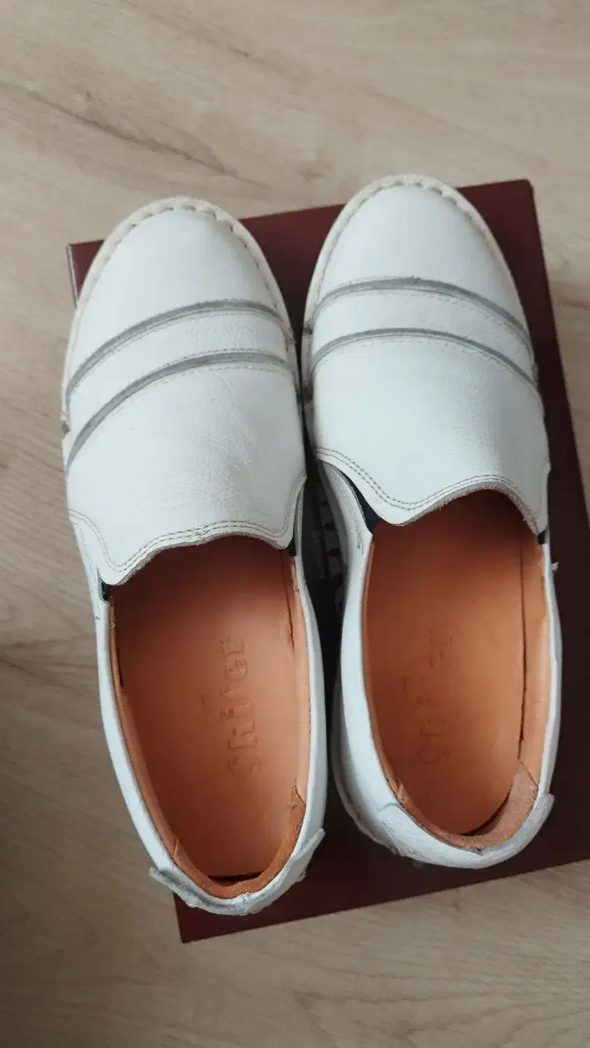 کفش چرم سفید|کیف، کفش، کمربند|ملایر, |دیوار