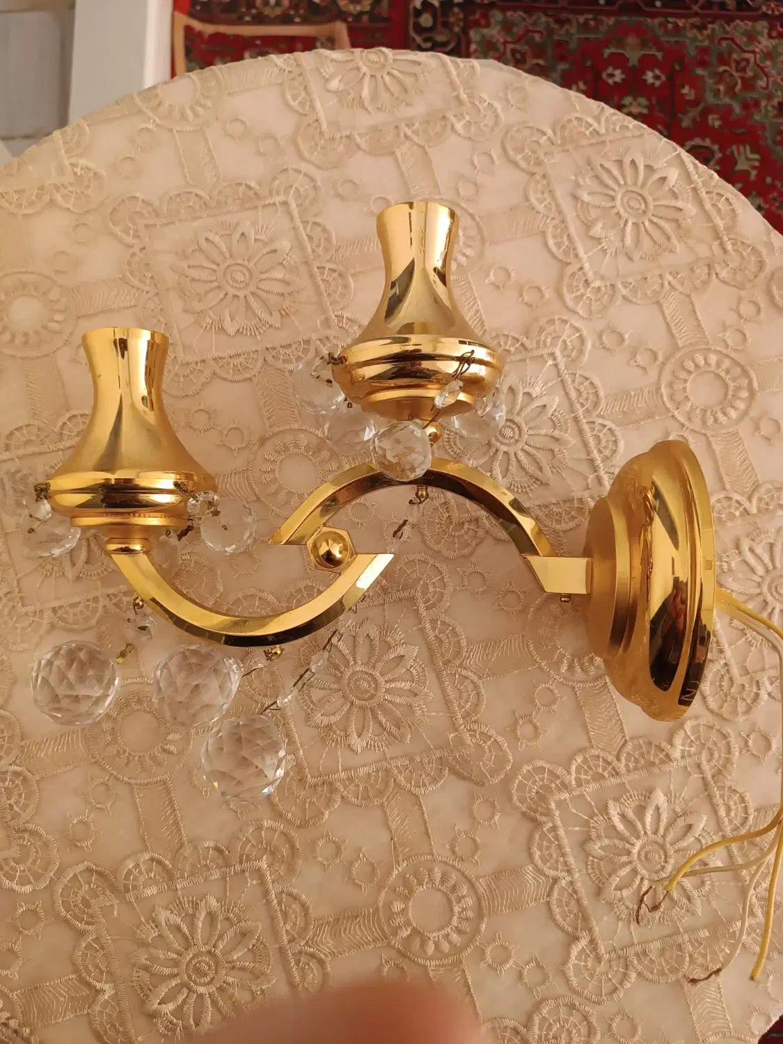 لوستر 2 شاخه|لوستر و چراغ آویز|تبریز, |دیوار