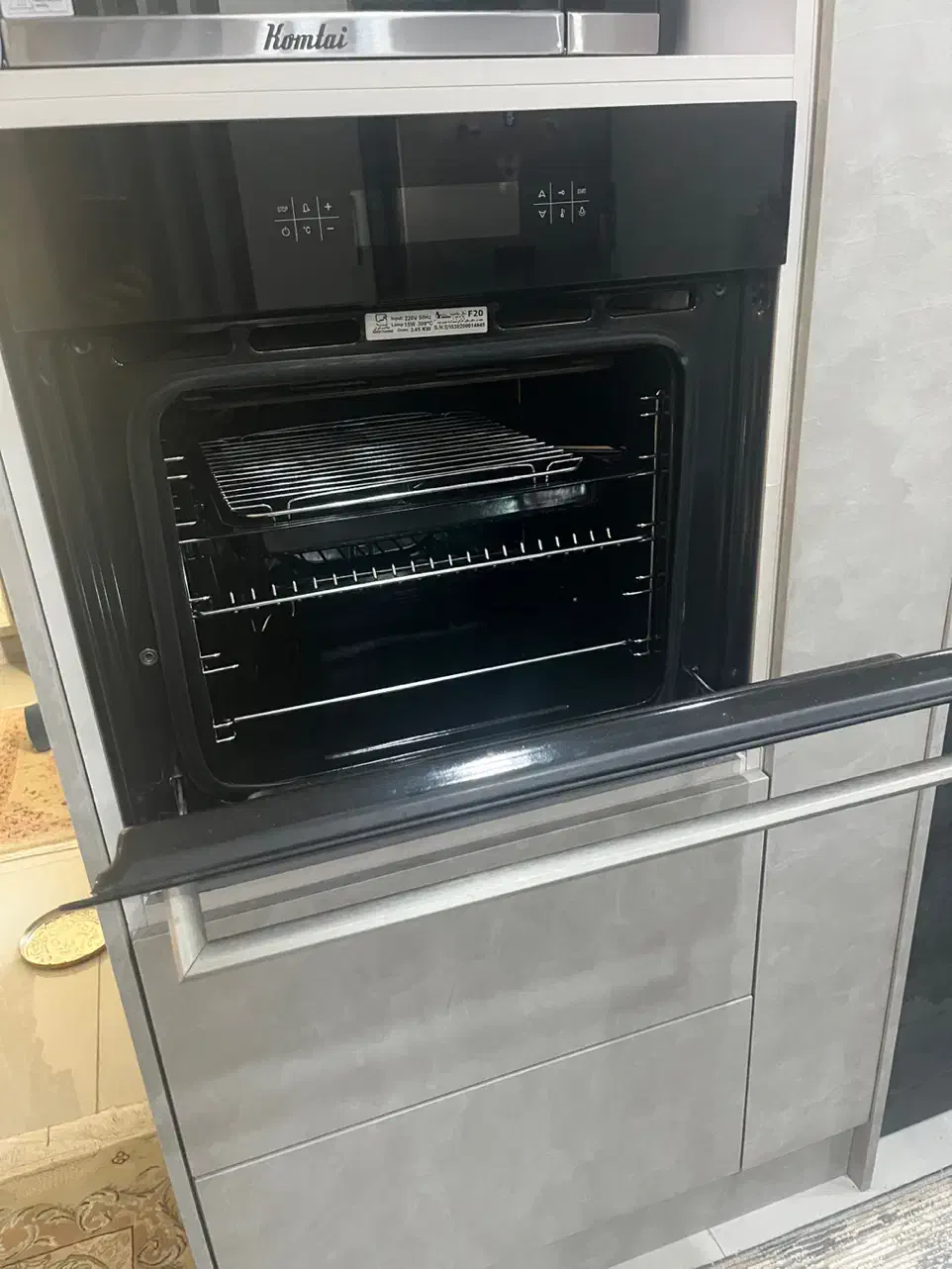 فر توکار برقی کد F20 اخوان تمام لمسی|اجاق گاز و لوازم برقی پختوپز|پرند, فاز ۱|دیوار