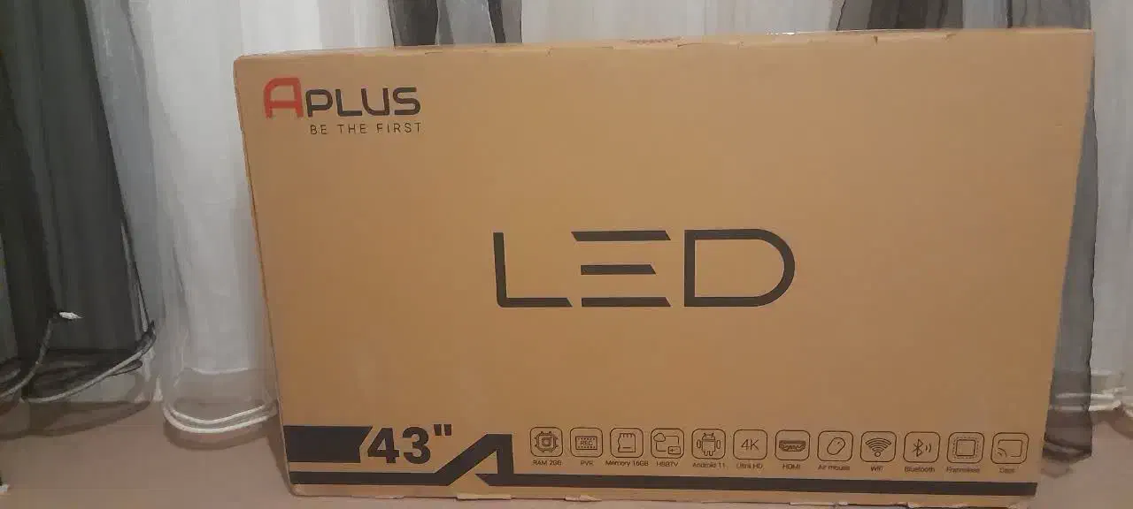 تلویزیون ال ای دی آپلاس 43اینچ|تلویزیون و پروژکتور|مراغه, |دیوار