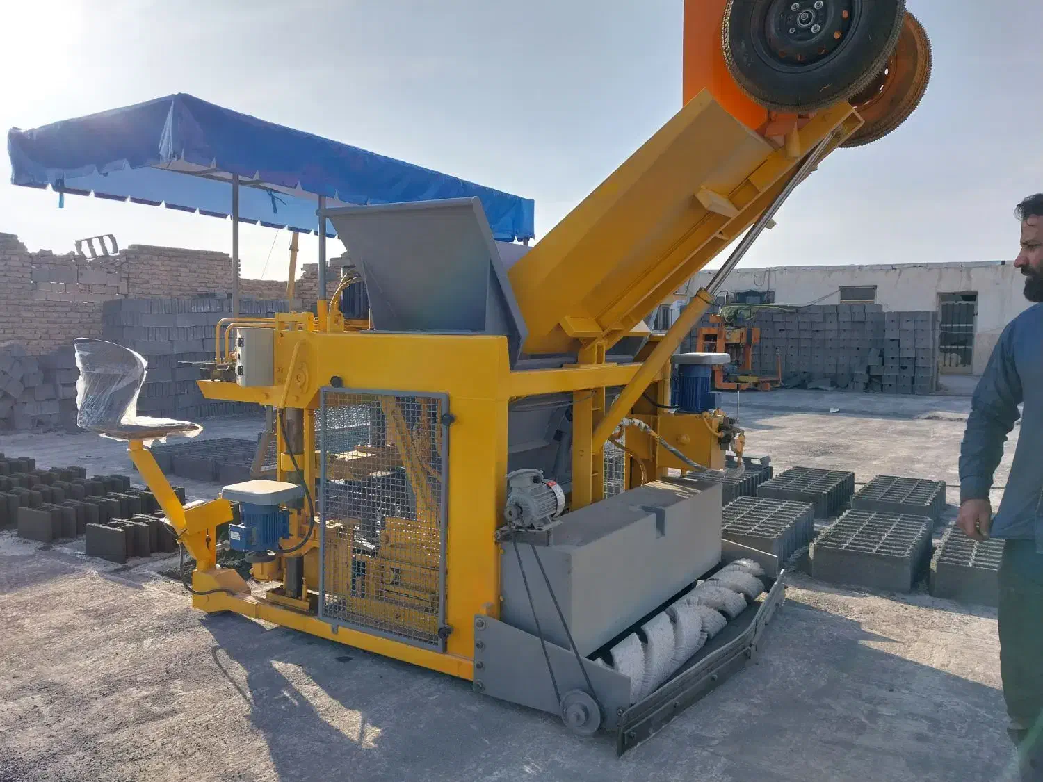 دارای رنگ اپکسی بلوک زن مخلوطکن|ماشینآلات صنعتی|برخوار, |دیوار