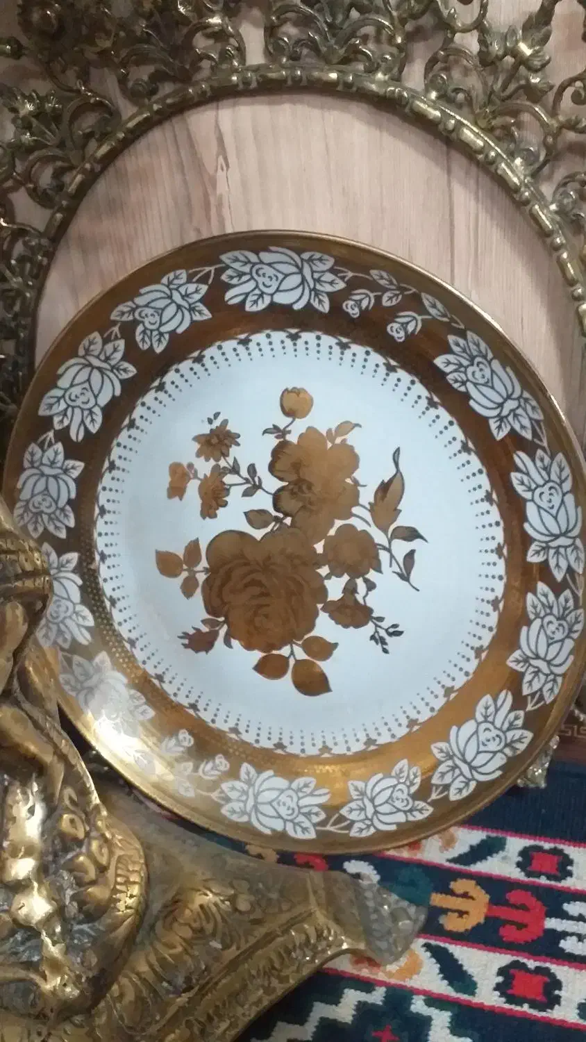 جامیوه ای و سطل جا دستمال کاغذی برنجی|صنایع دستی و سایر لوازم تزئینی|ری, حمزهآباد|دیوار