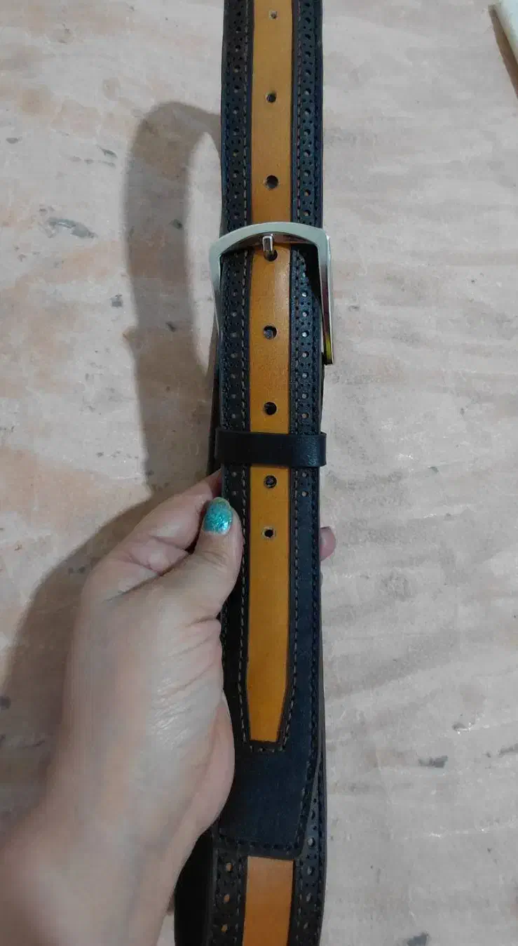 کمربندهای چرم گاوی دستدوز|کیف، کفش، کمربند|کرمانشاه, |دیوار