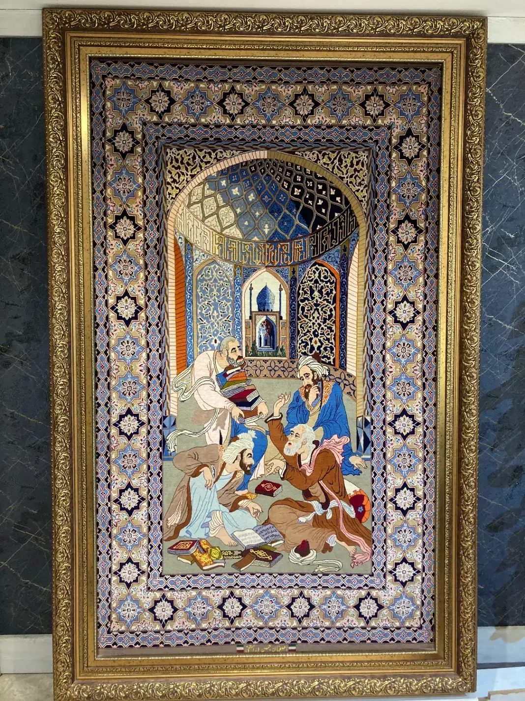 تابلو فرش اصفهان تک خفت|تابلو فرش|اصفهان, جلفا|دیوار