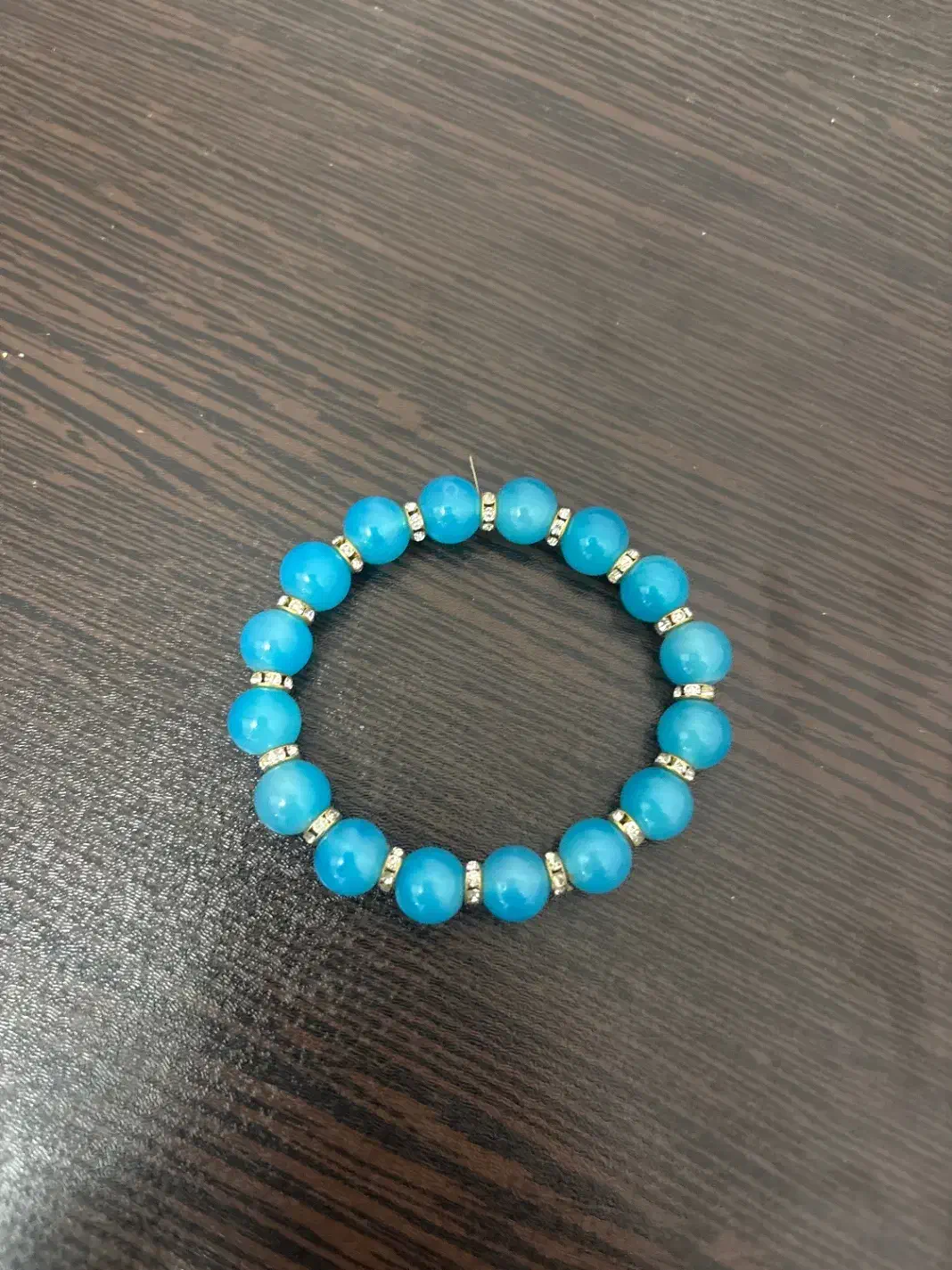 دستبند با دونه های درشت ابی|بدلیجات|یزد, |دیوار