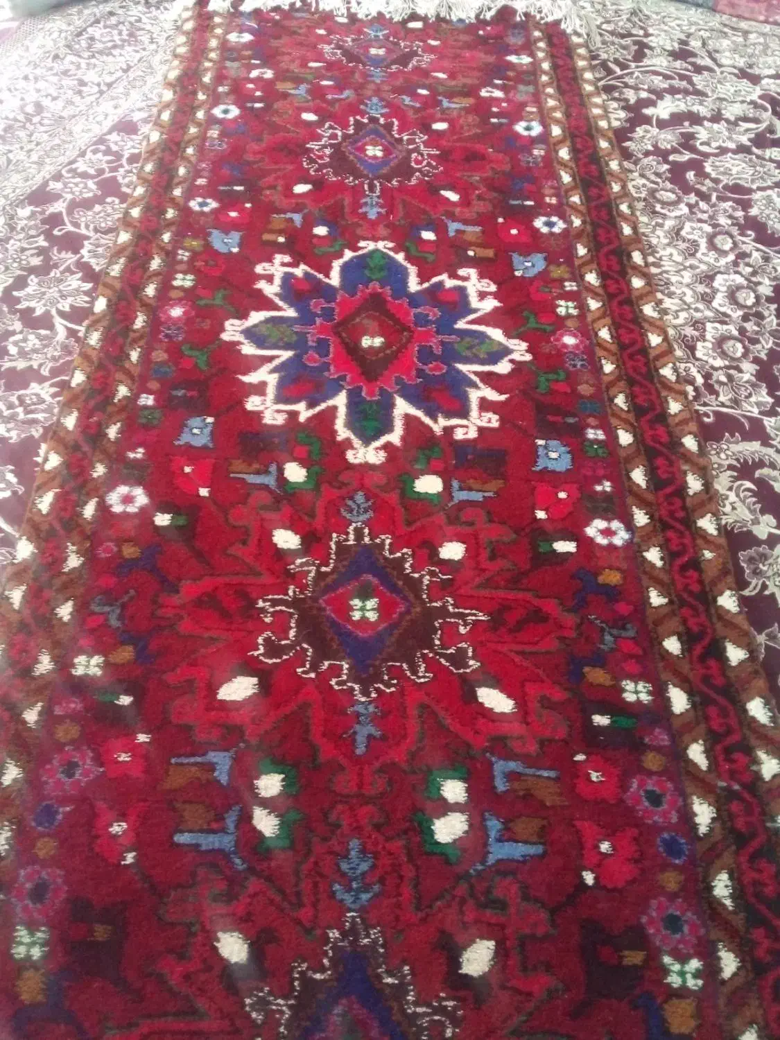 فرش دستبافت ۳متری|فرش|اهر, |دیوار