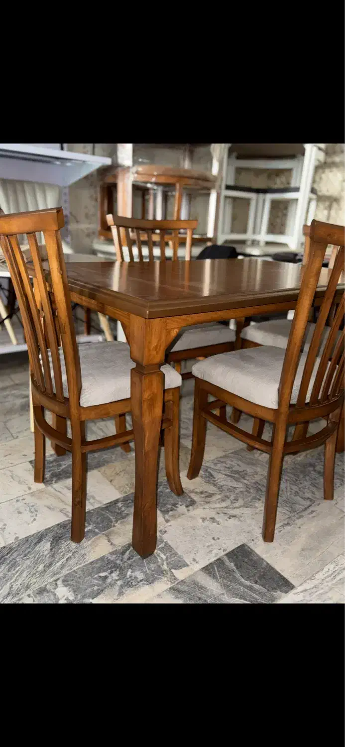 میزناهار خوری چوبی ۵ تیرک|میز و صندلی غذاخوری|کرمانشاه, |دیوار