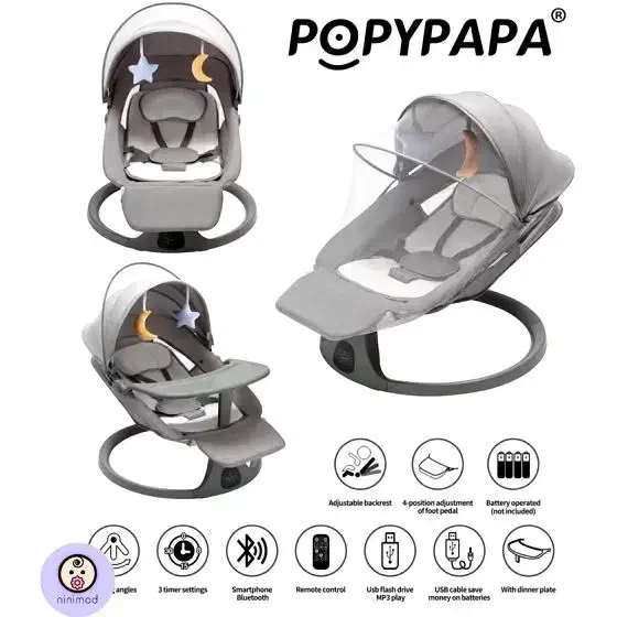 گهواره برقی پاپی پاپا|تخت و صندلی بچه|بیرجند, |دیوار