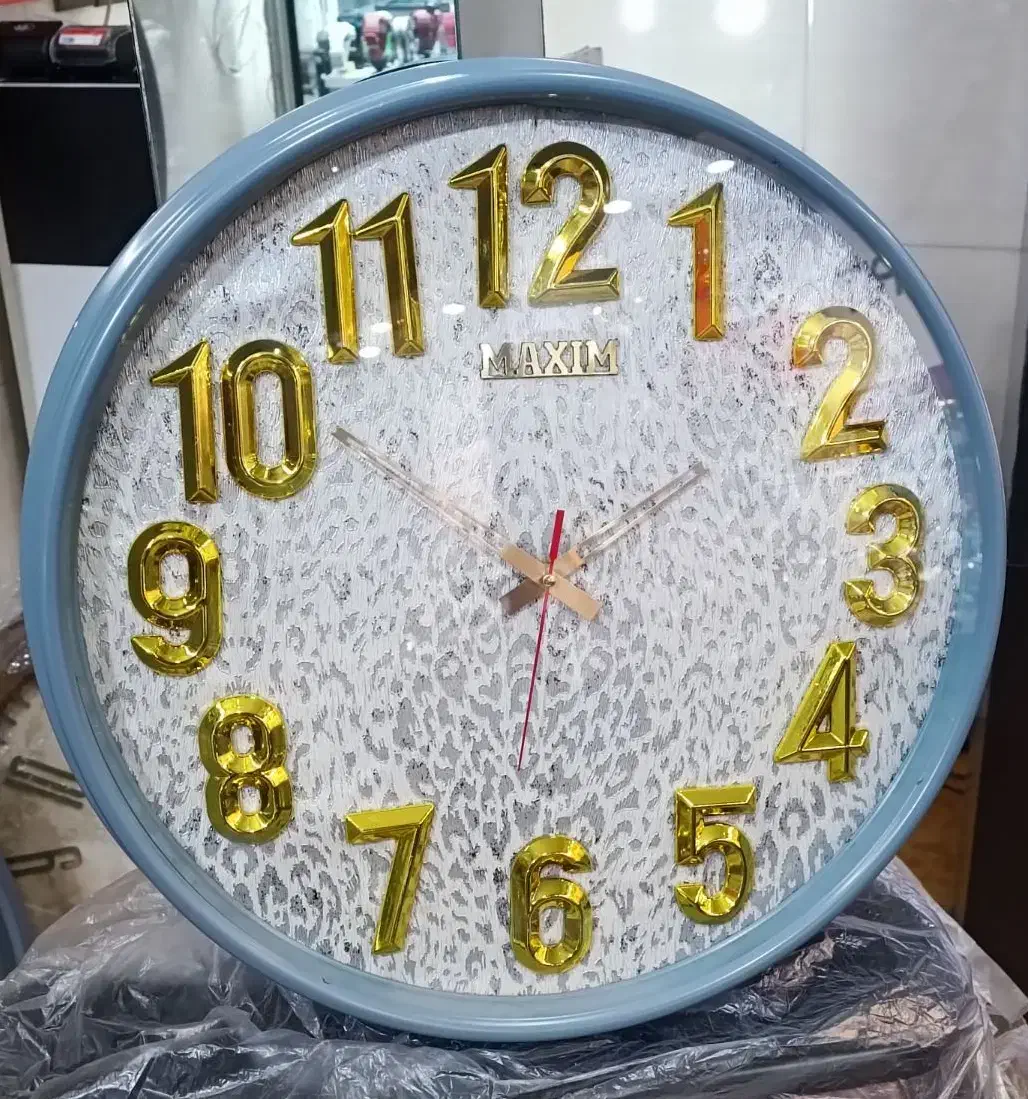 ساعت دیواری حروف یونانی و عدارسایز 48cm در دورنگ|ساعت دیواری و تزئینی|اراک, |دیوار