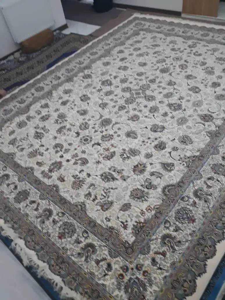 فرش 12 متری 1200 شانه آکریلیک 10 رنگ کرم|فرش|بهارستان, |دیوار