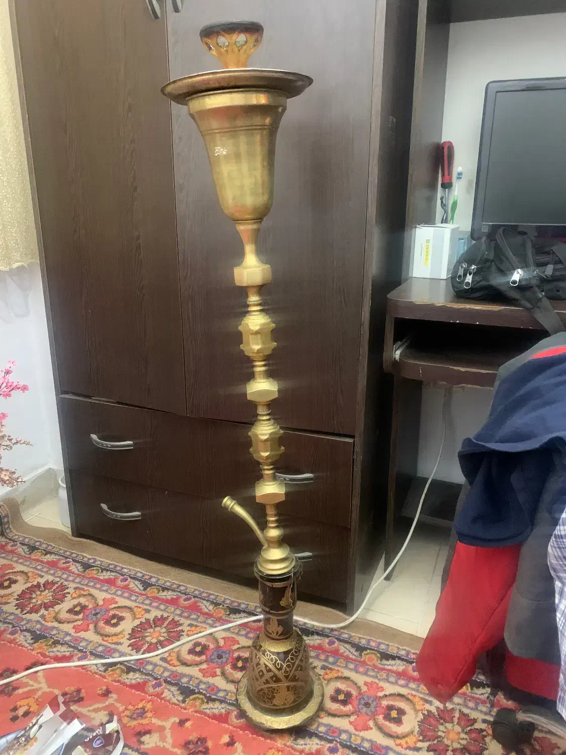 قلیان برنجی تو پر|کلکسیون و سرگرمی|تهران, شهرک فرهنگیان|دیوار