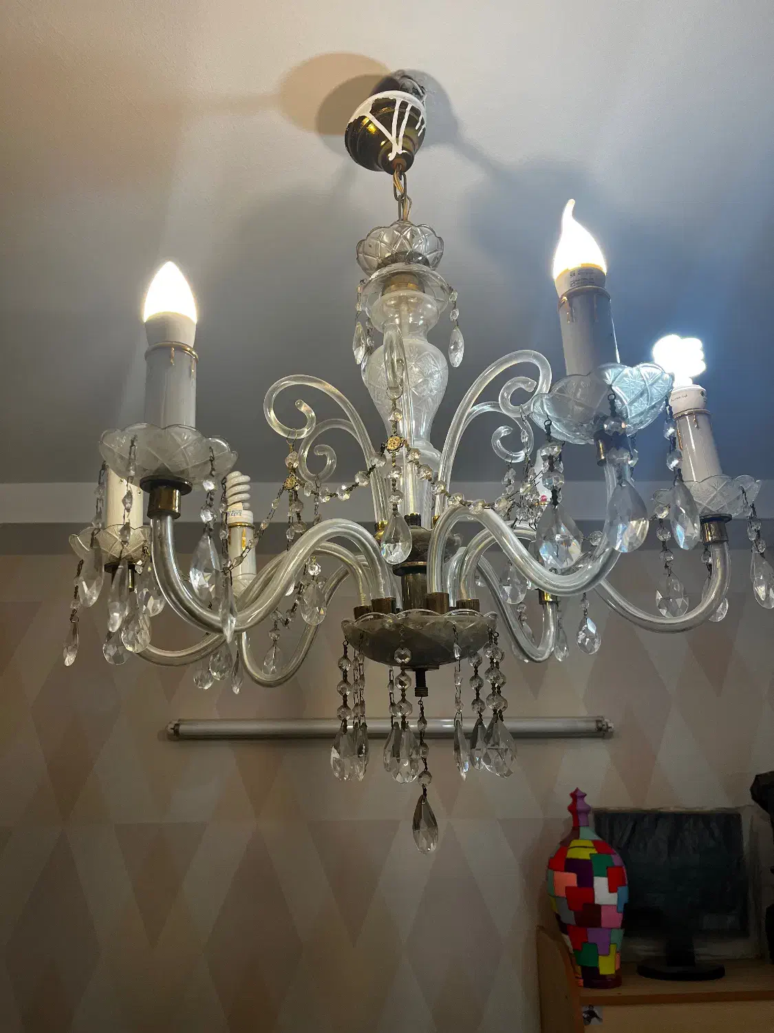 لوستر|لوستر و چراغ آویز|کرج, کارخانه قند|دیوار