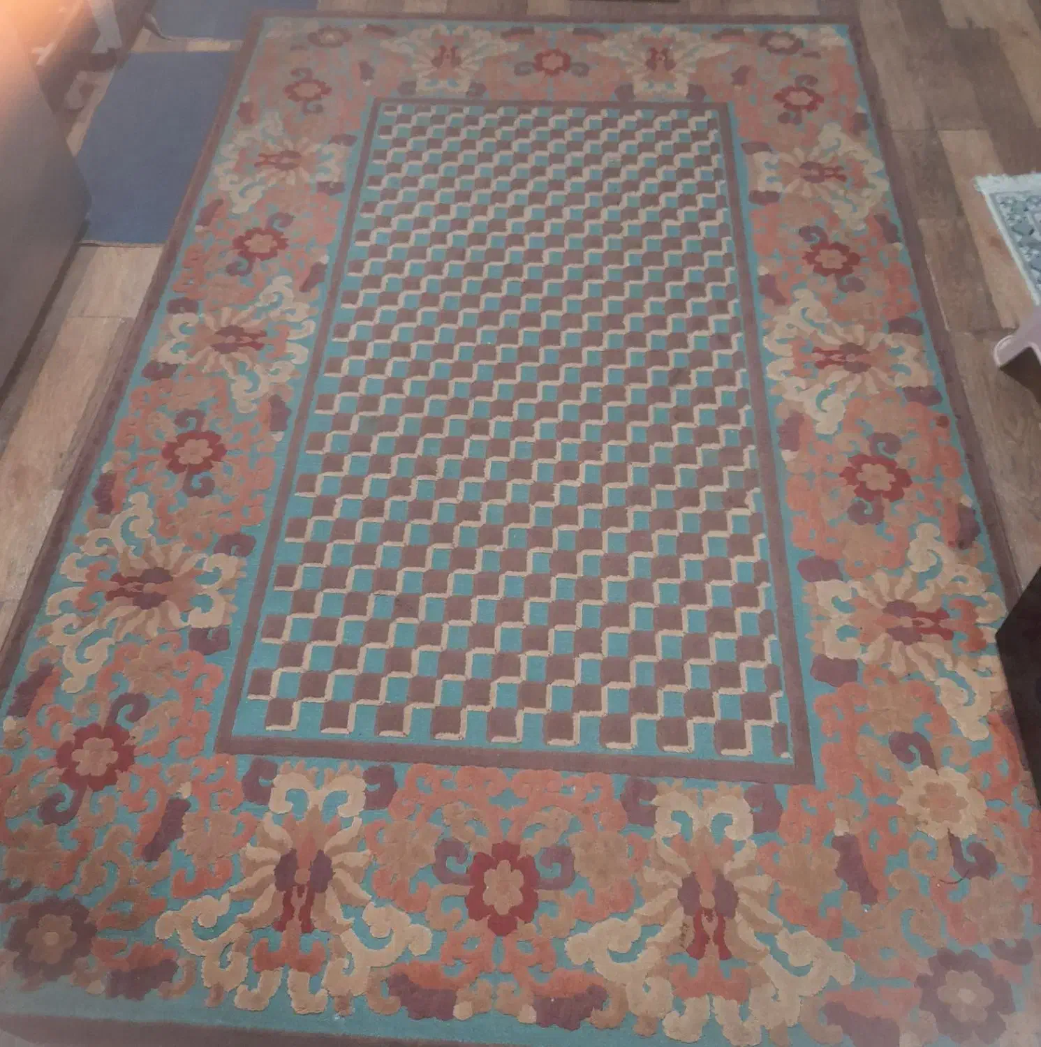 قالیچه فرش گل برجسته|فرش|پیشوا, |دیوار