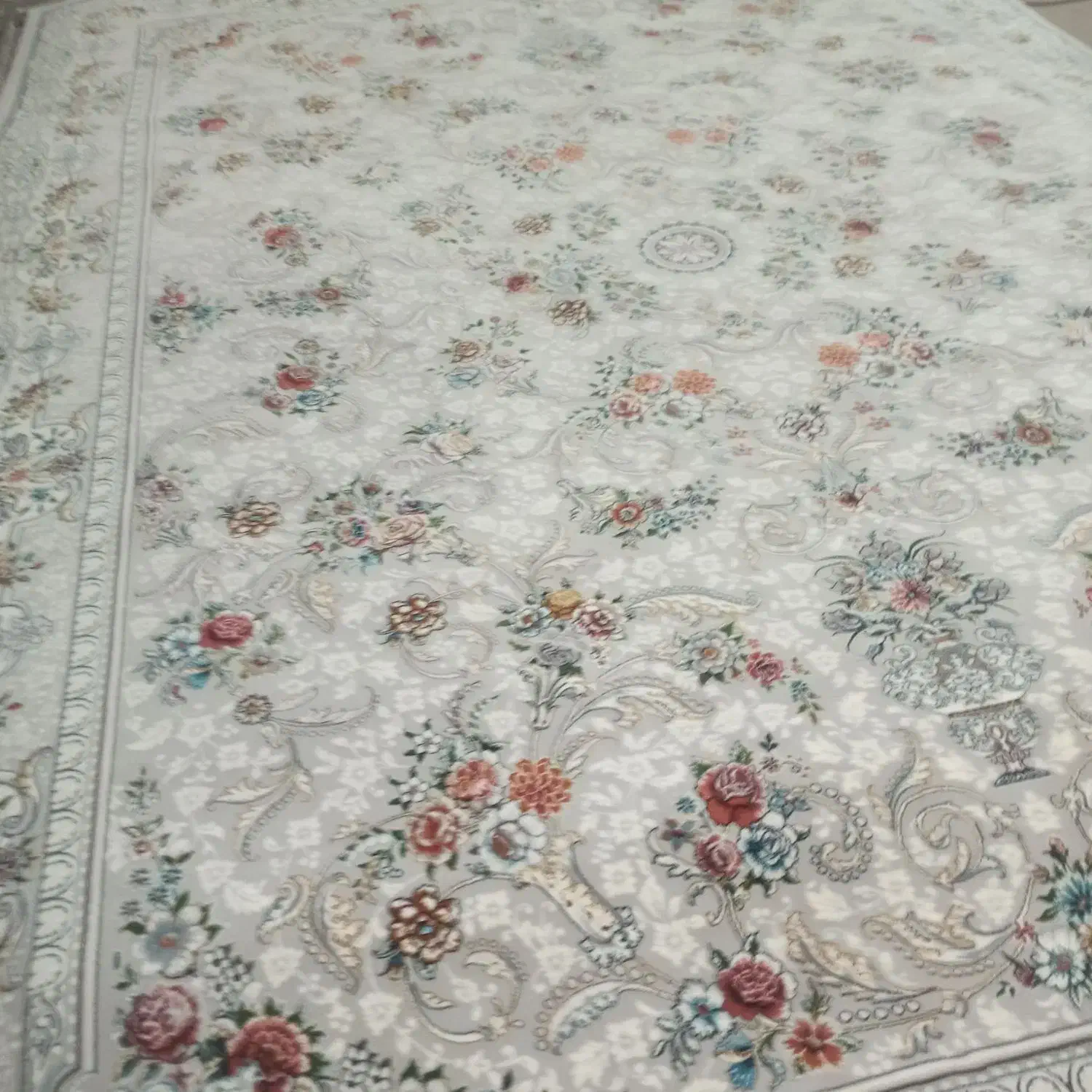 ۲تخته فرش۱۲متری۷۰۰شانه رنگ فیلی آکرولیک|فرش|خرم‌آباد, |دیوار