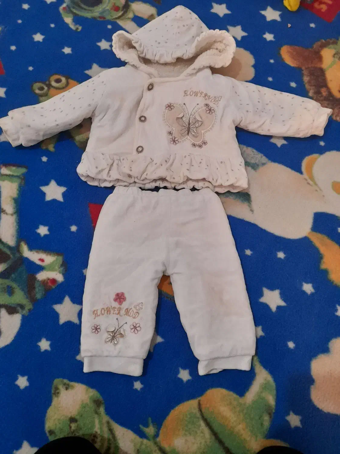 کاپشن شلوار گرم دخترانه در حد نو|کفش و لباس بچه|بیستون, |دیوار