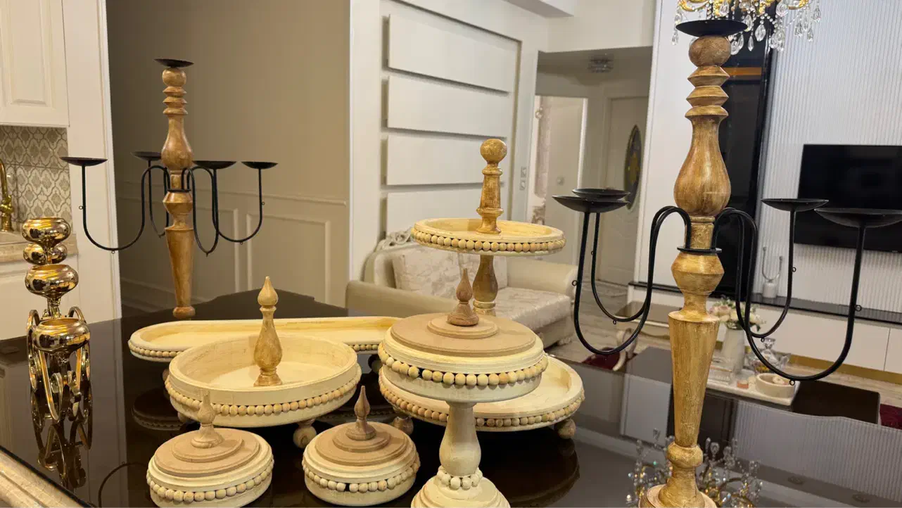 ظروف پذیرایی چوبی و دکوری|صنایع دستی و سایر لوازم تزئینی|گرمدره, |دیوار