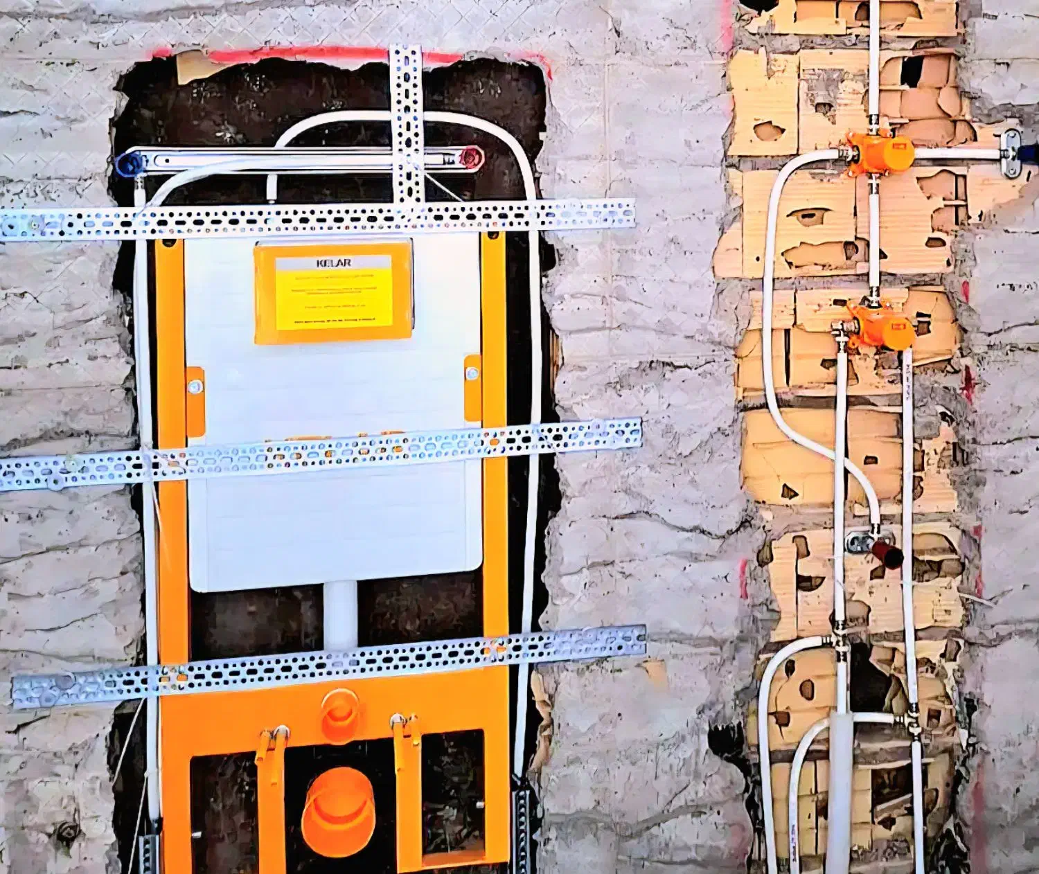 نصب و تعمیر استراکچر والهنگ شیرالات توکارتخصصی|خدمات پیشه و مهارت|شیراز, زرهی|دیوار