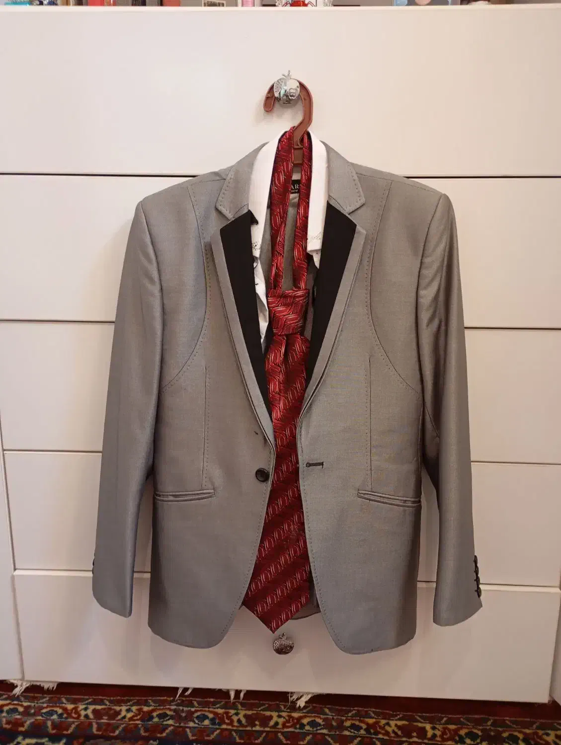 کت و شلوار داماد همراه پیراهن وکراوات|لباس|خمین, |دیوار