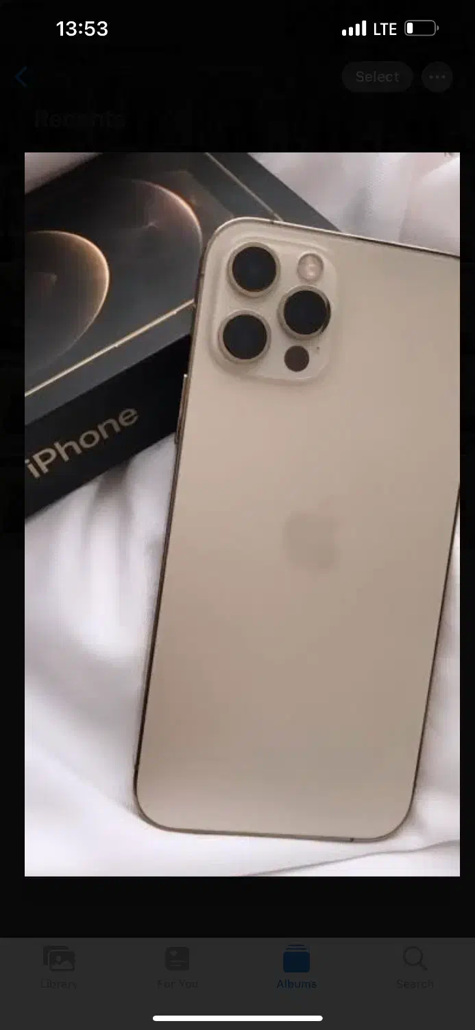 ۱۳ پرومکس پک اصلی دوسیم رنگ گلد|موبایل|رشت, گلسار|دیوار