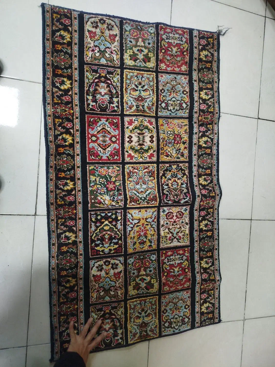 گلیم و رو پله ای|گلیم، جاجیم، گبه|سنندج, |دیوار