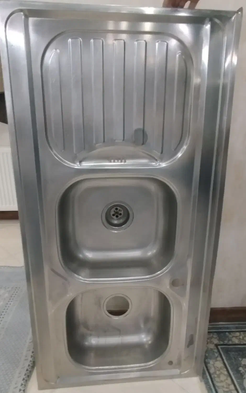 سینک ظرفشویی دو لگنه روکار ترکیه ای|مصالح و تجهیزات ساختمان|کرج, شهرک یاس جنوبی|دیوار