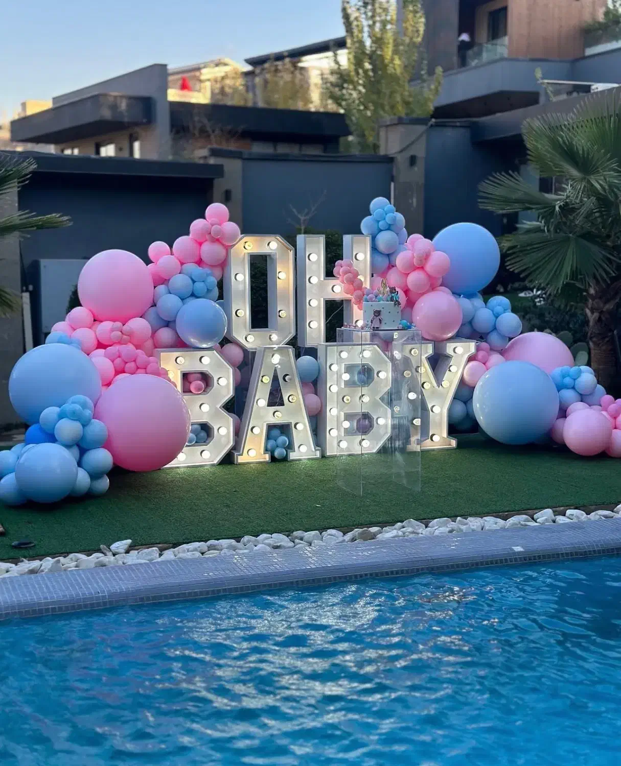 دکور تعیین جنسیت بادکنک آرایی|خدمات پذیرایی، مراسم|اصفهان, ارغوانیه|دیوار