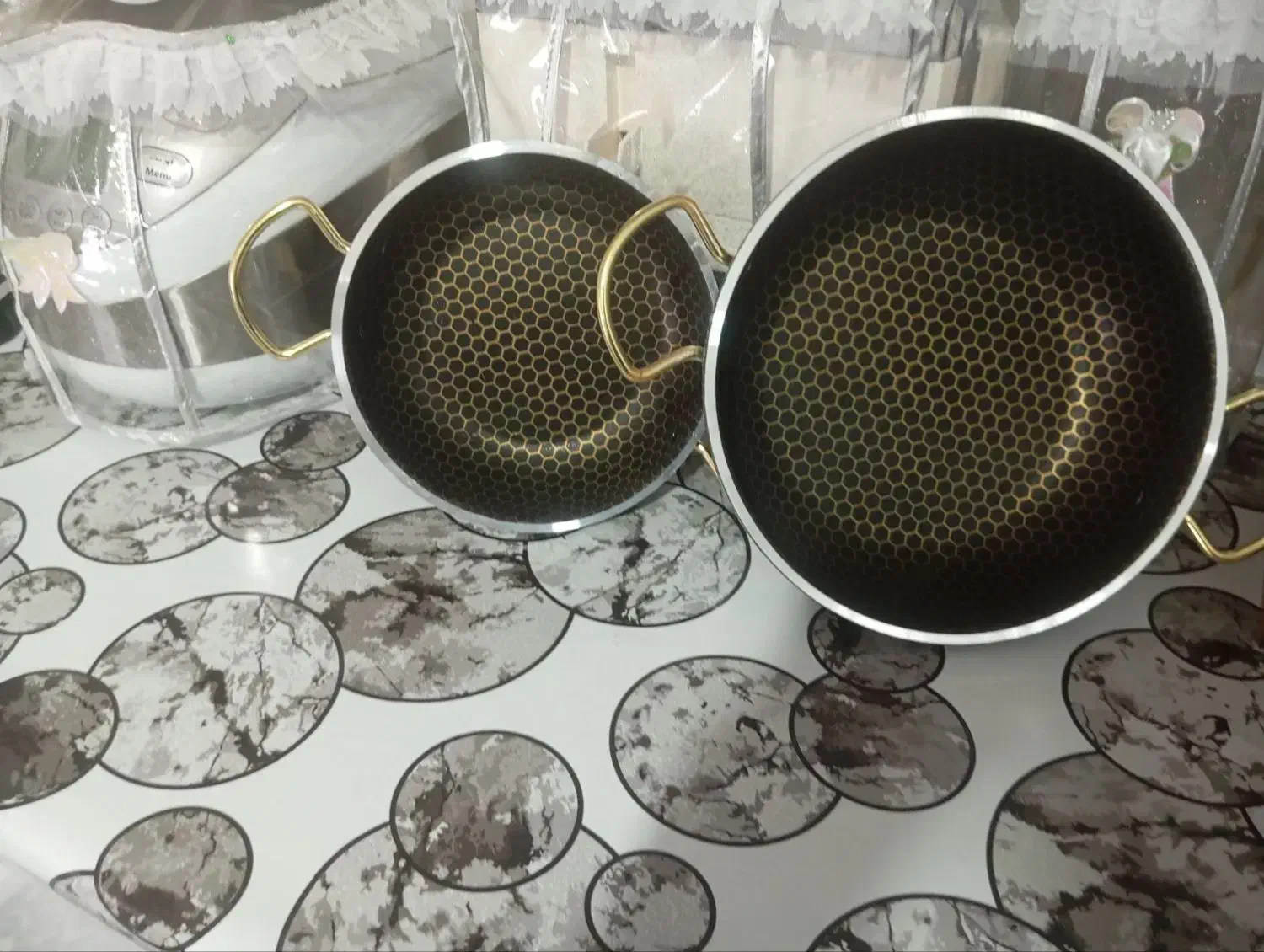 دوتا ماهیتابه باهم ۶۰۰|ظروف پخت‌وپز|بیرجند, |دیوار