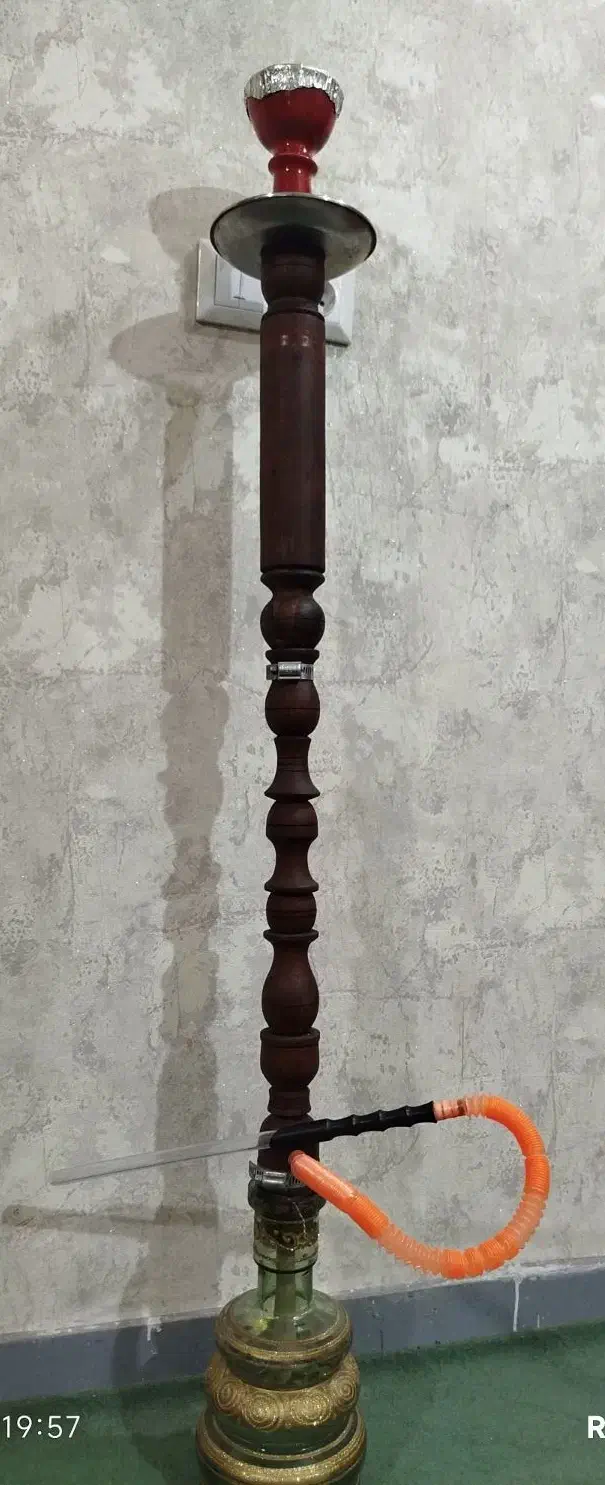 قلیان چوبی دومتری مخصوص کسایی که دنبال خاص بودنن|صنایع دستی و سایر لوازم تزئینی|زاهدان, |دیوار