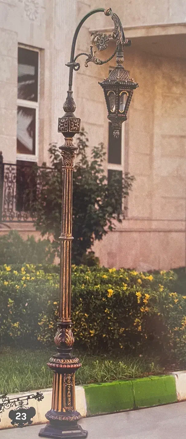 انواع چراغ های سرستون و دیواری ثامن فرفورژه|مصالح و تجهیزات ساختمان|خوانسار, |دیوار