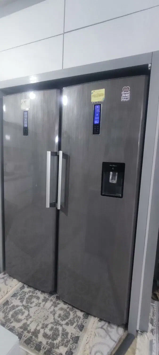 یخچال فریزر دوقلو الکترو استیل 40فوت|یخچال و فریزر|بجنورد, |دیوار