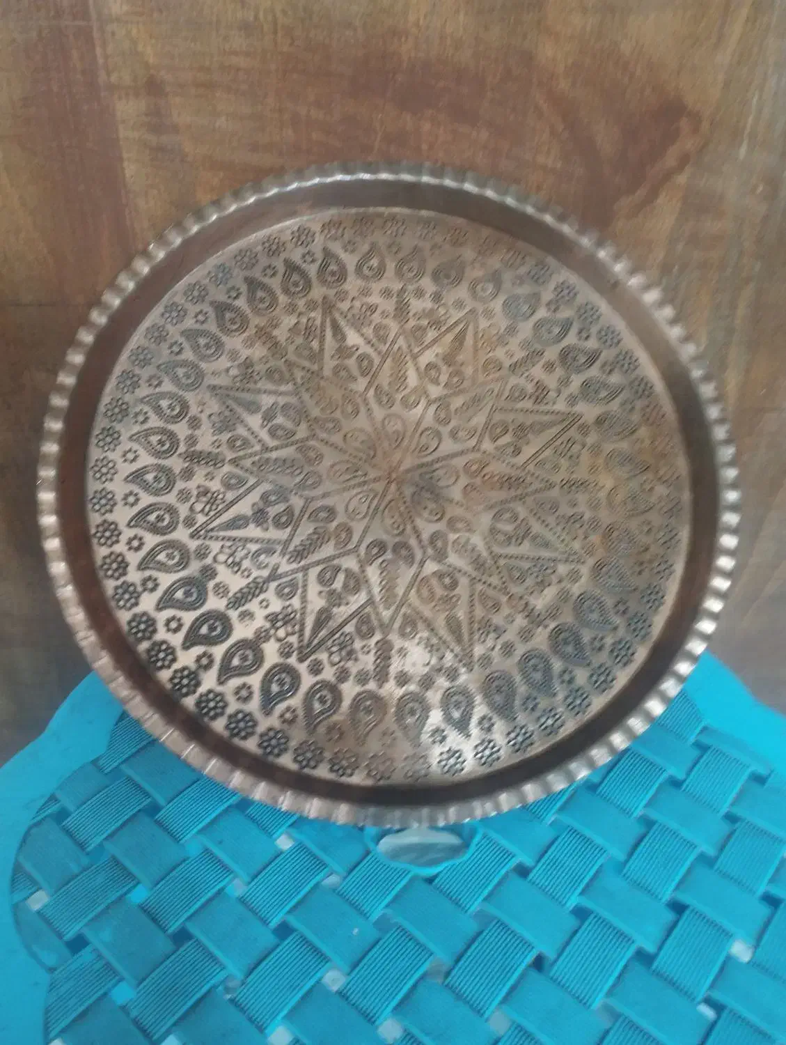 سینی مسی|کلکسیون اشیاء عتیقه|نهاوند, |دیوار