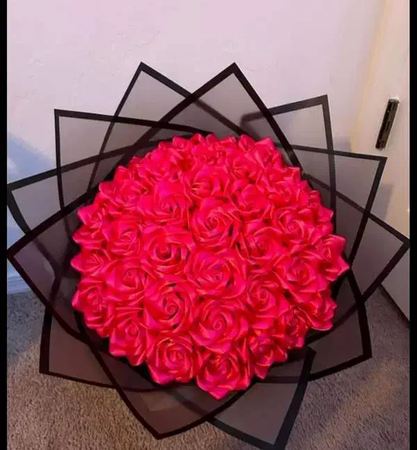 گل رز روبانی|گل مصنوعی|گرگان, |دیوار