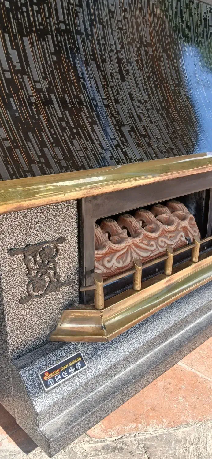 بخاری گازسوز شومینه ای|بخاری، هیتر، شومینه|بهبهان, |دیوار