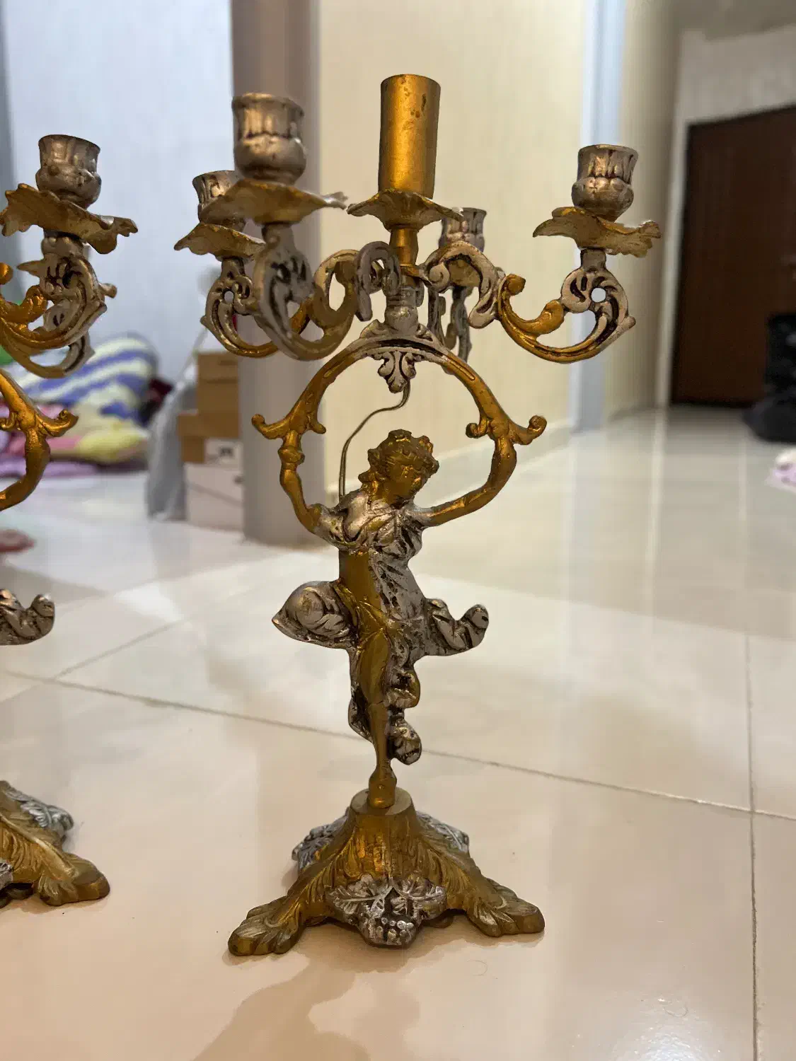 ساعت دیواری چوب راش شمعدون|ساعت دیواری و تزئینی|رشت, دیلمان|دیوار