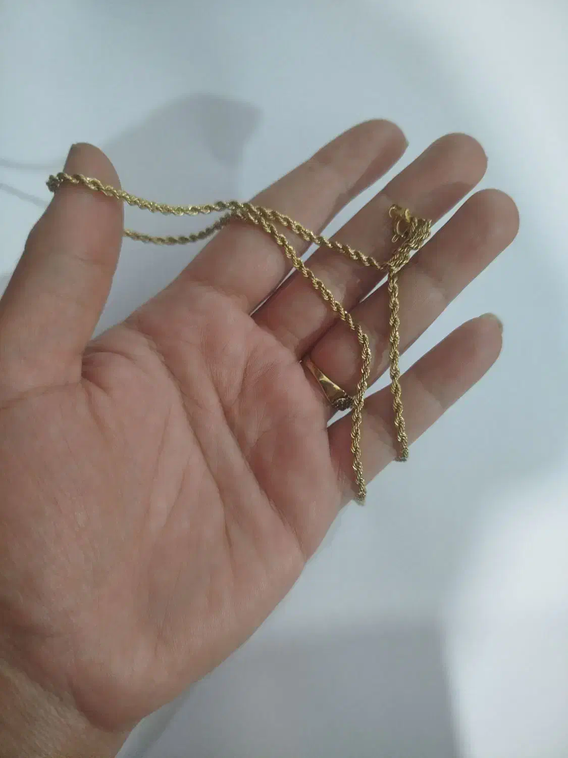 زنجیر طنابی طلا|جواهرات|نورآباد ممسنی, |دیوار