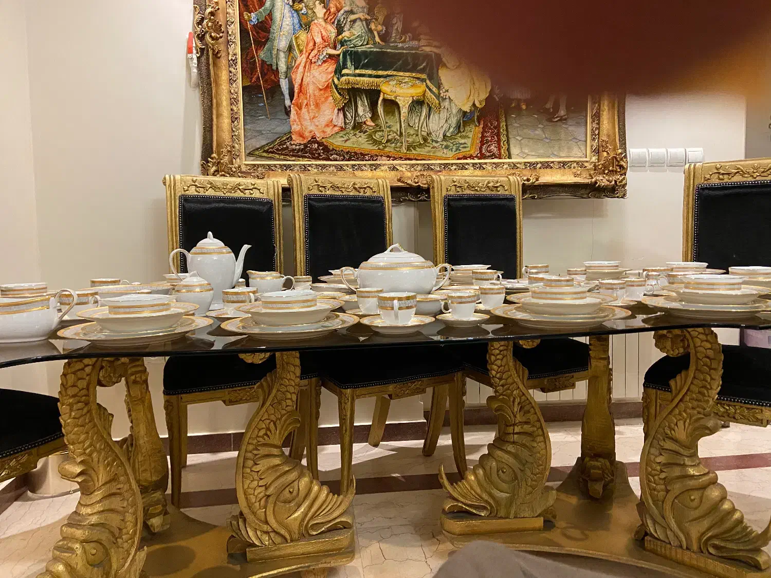 سرویس چینی اصل ژاپن مدل یاماسن|ظروف سرو و پذیرایی|تهران, سازمان آب|دیوار