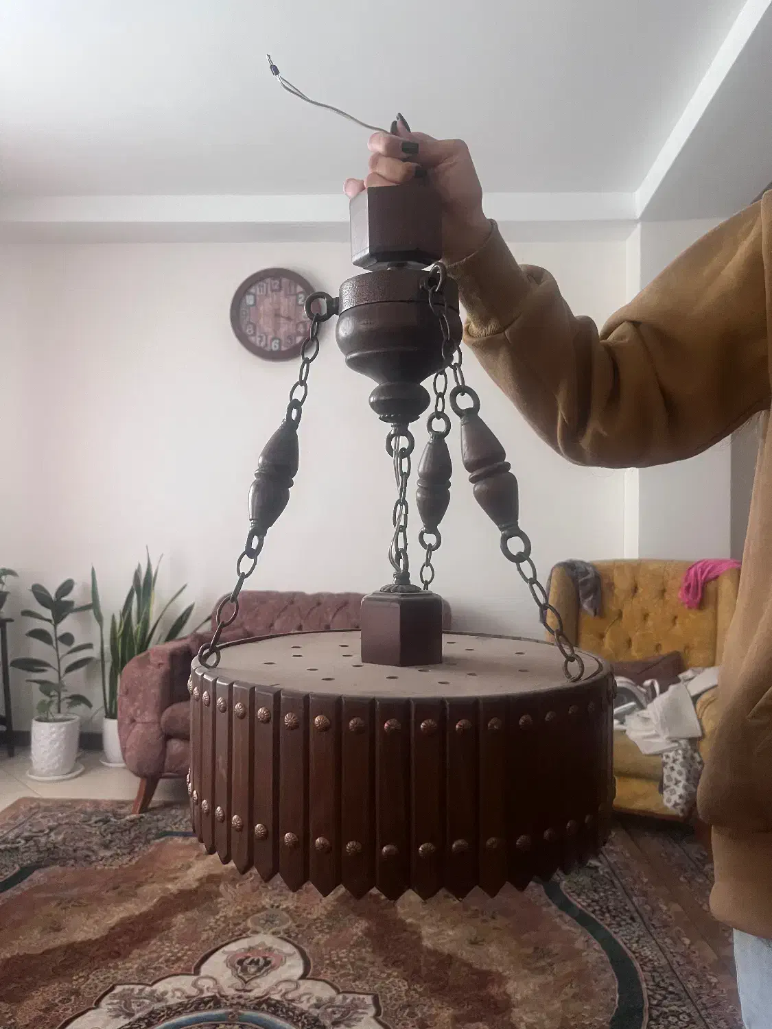 لوستر کاملا سالم|لوستر و چراغ آویز|کرج, شهرک یاس جنوبی|دیوار