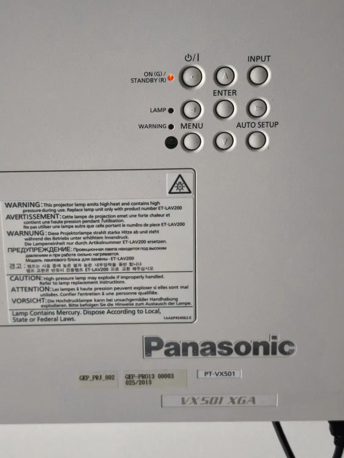 ویدئو پروژکتور Panasonic VX501 XGA|تلویزیون و پروژکتور|تهران, شهرک صدرا|دیوار