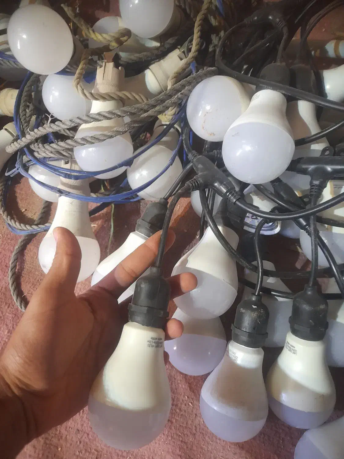 ریسه لامپ ضد آب  عروسی|ریسه و چراغ تزئینی|اصفهان, برازنده|دیوار