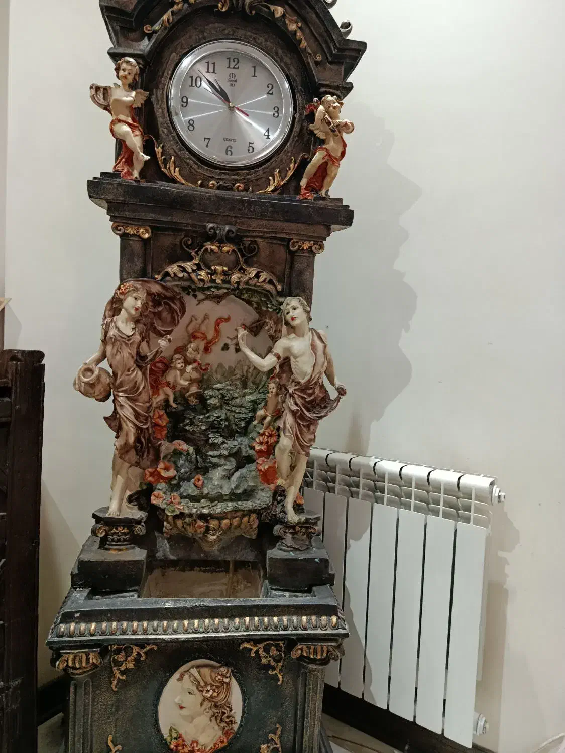 ساعت ایستاده دکوری آبنما تزئینی.|ساعت دیواری و تزئینی|تهران, قیام|دیوار