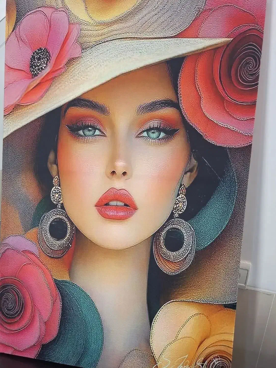 قاب عکس مخمل آرایشگاه زیر فی|تابلو، نقاشی، عکس|یزد, |دیوار