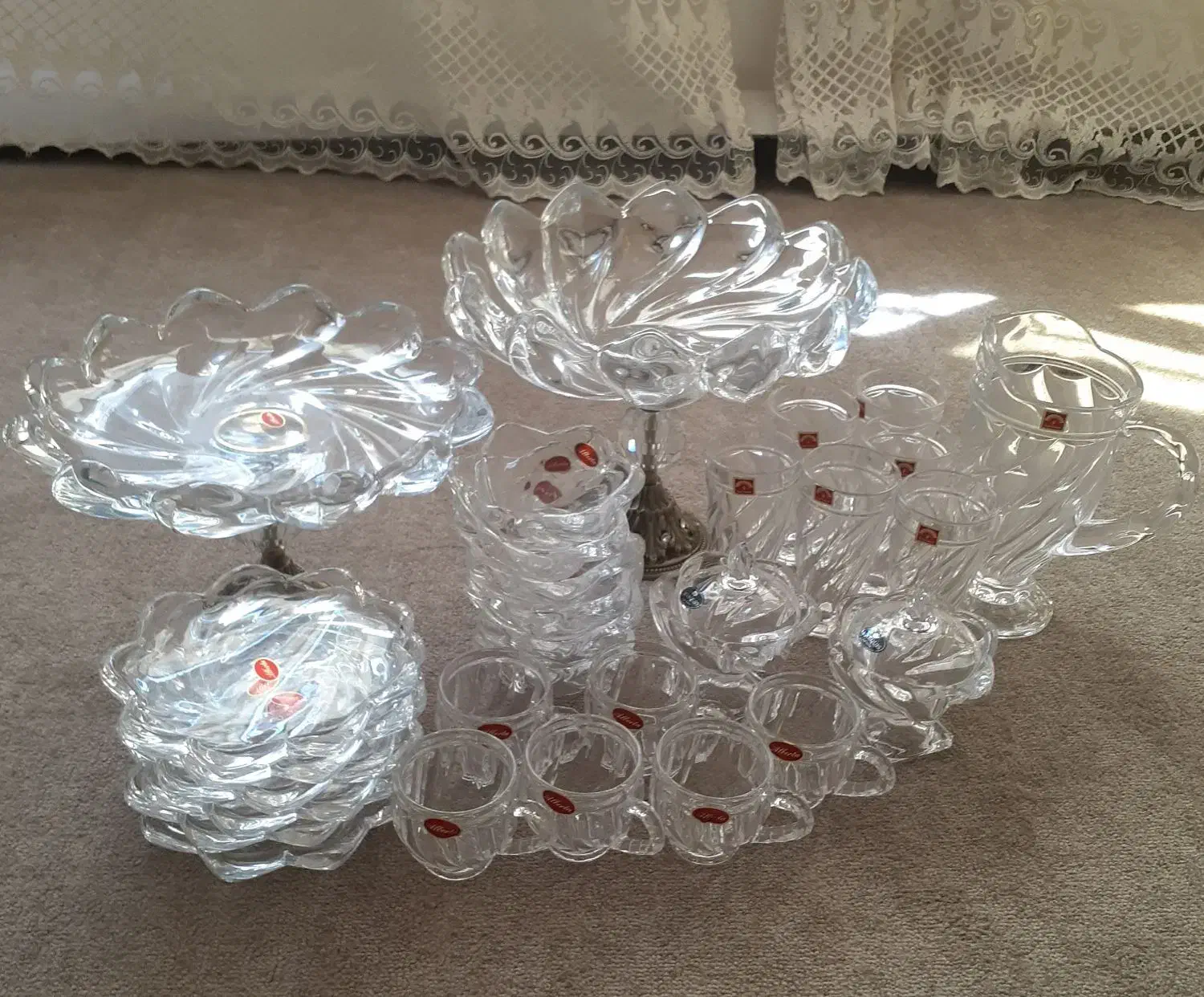 ظروف کریستال ست کامل|ظروف سرو و پذیرایی|محمدشهر, ولدآباد|دیوار