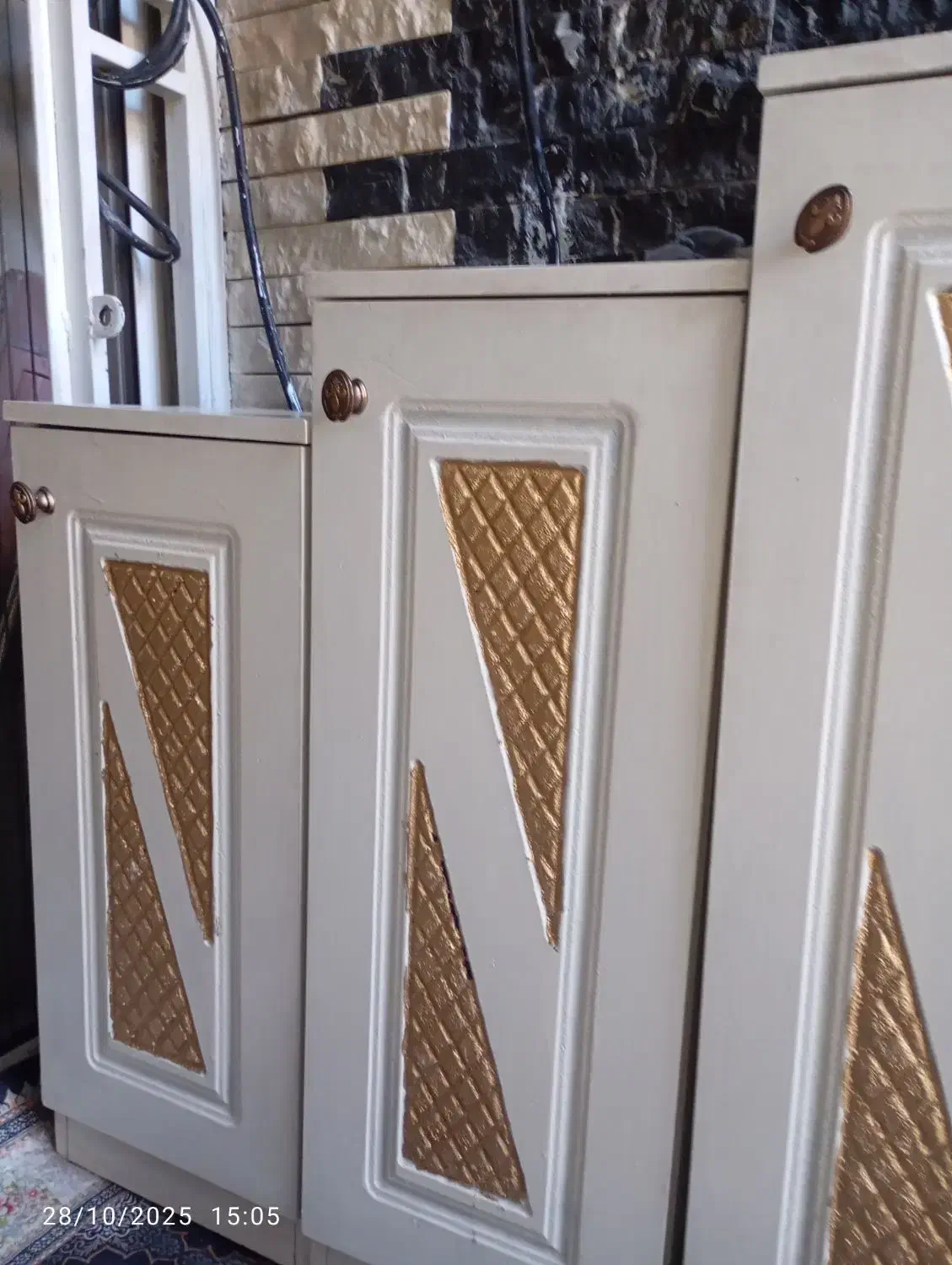 جاکفشی سه تیکه وساعت ایستاده|جاکفشی، کمد، دراور|چهارباغ, |دیوار