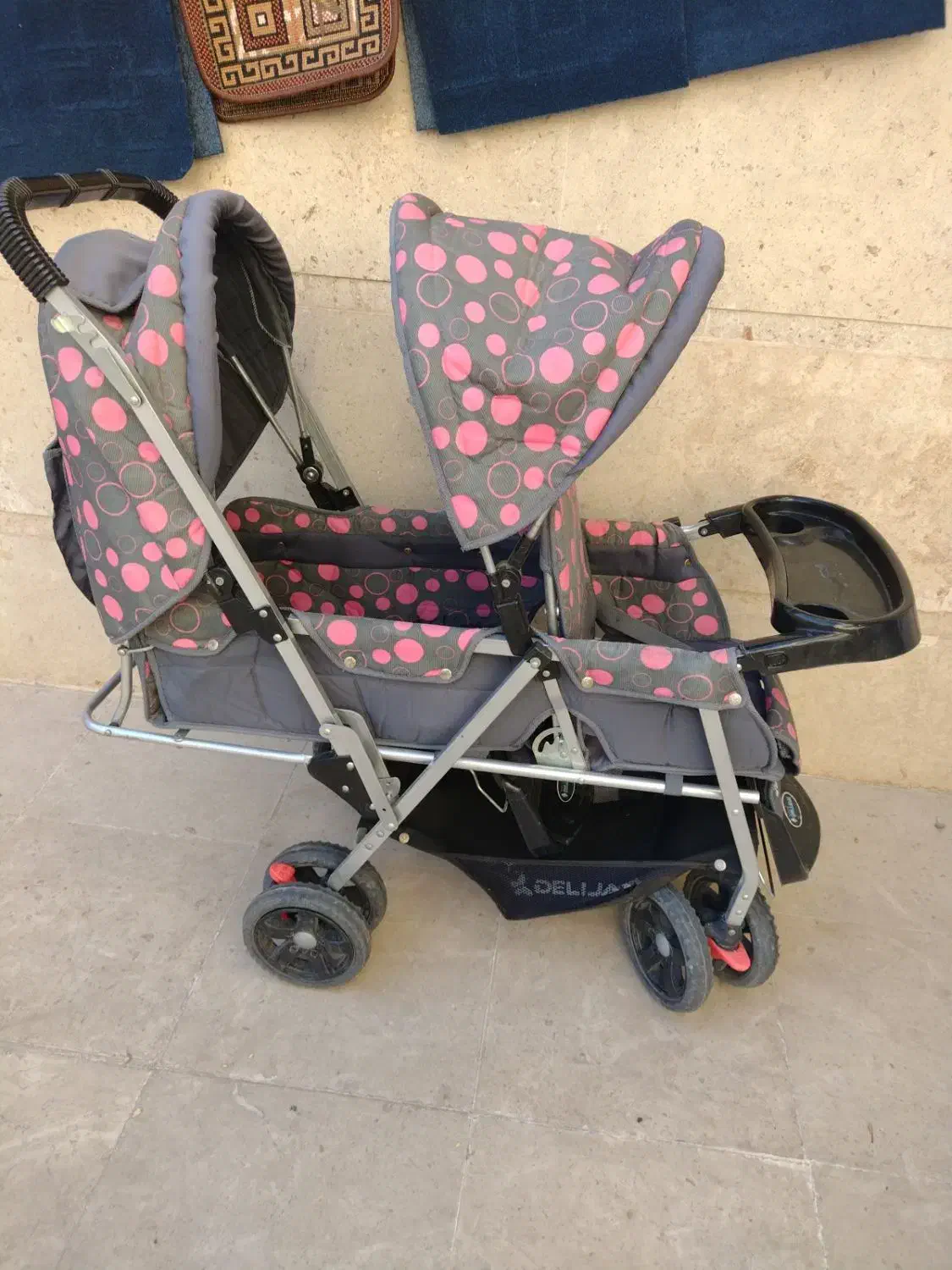 کالاسکه بچه در حد نو|کالسکه و لوازم جانبی|قم, نخودی|دیوار