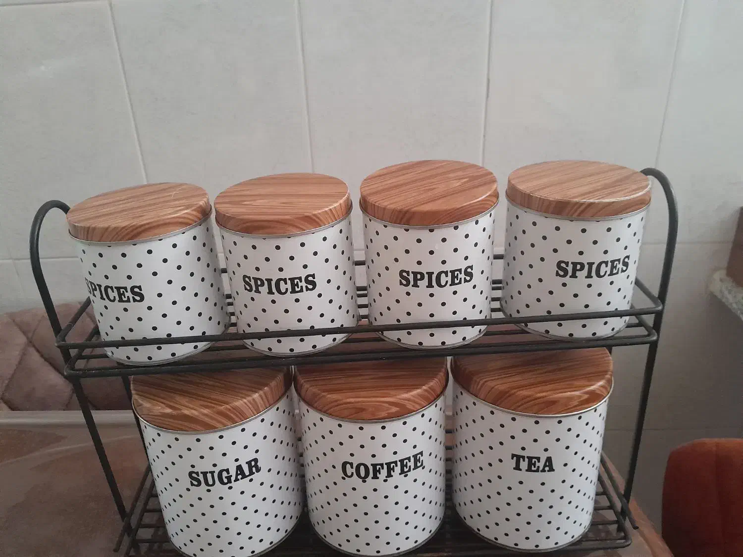 جا ادویه استند دار|ظروف نگهدارنده، پلاستیکی، یک‌بارمصرف|زنجان, |دیوار