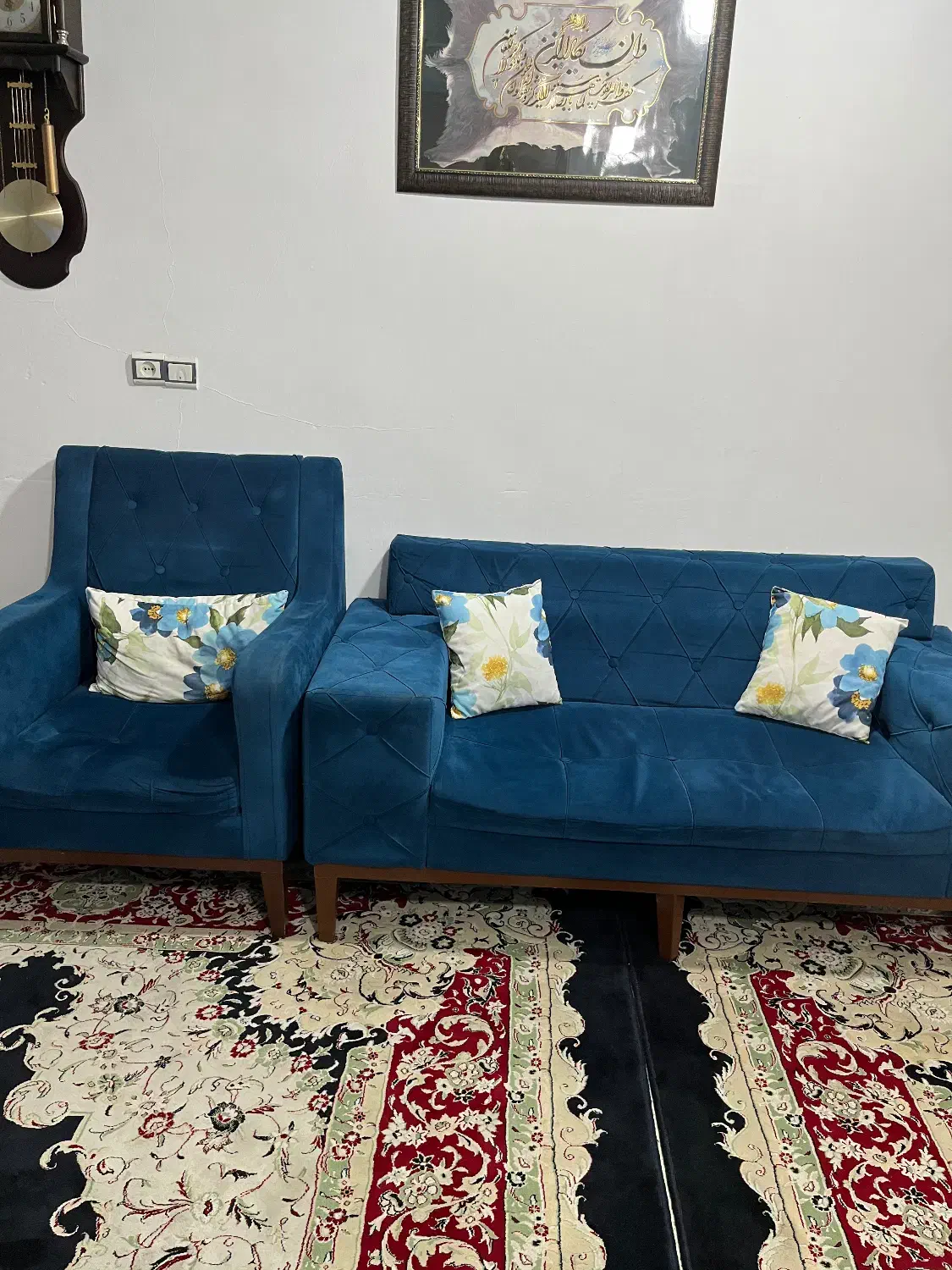 فروش مبل ۶نفره|مبلمان خانگی و میز عسلی|قائم‌شهر, |دیوار