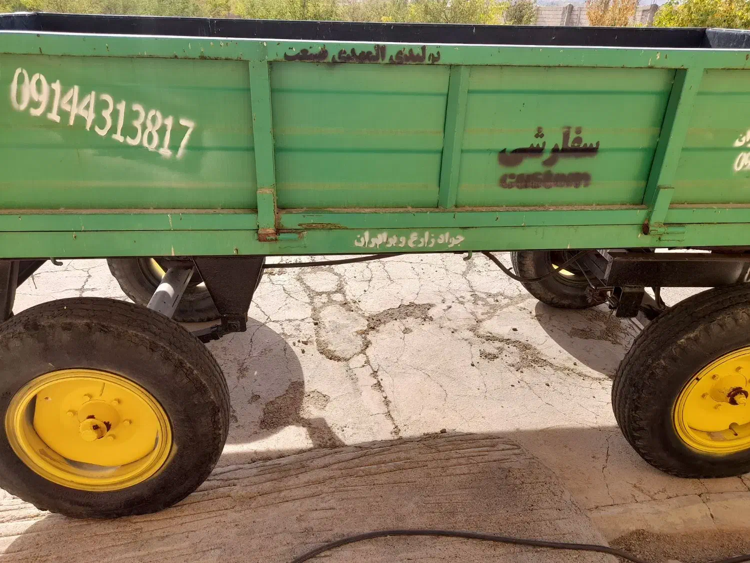 تریلی و قیرمیخ تراکتور|ماشینآلات صنعتی|سراب, |دیوار