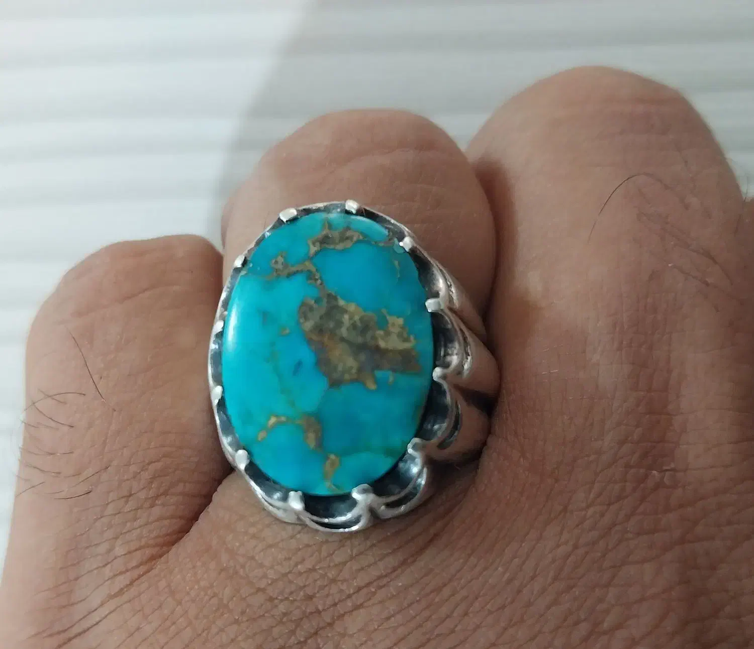 انگشتر نقره فیروزه نیشابور|جواهرات|سبزوار, امیر کبیر|دیوار