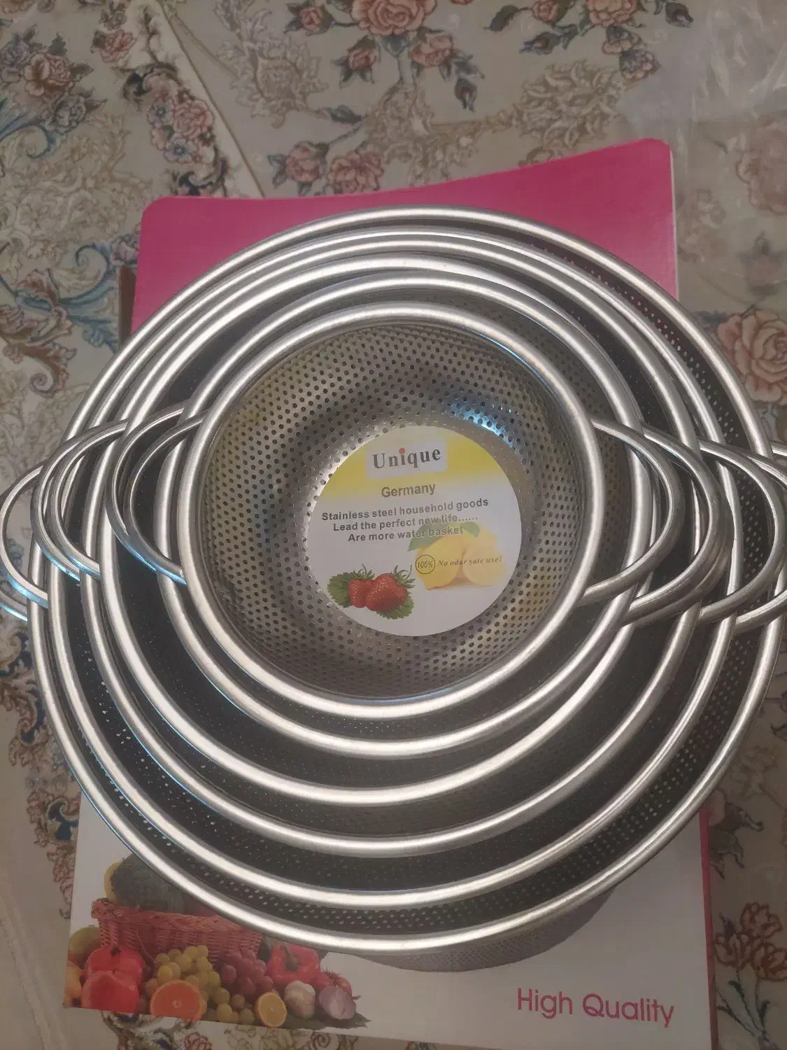 آبکش یونیک ۶ پارچه|ظروف سرو و پذیرایی|باقرشهر, |دیوار